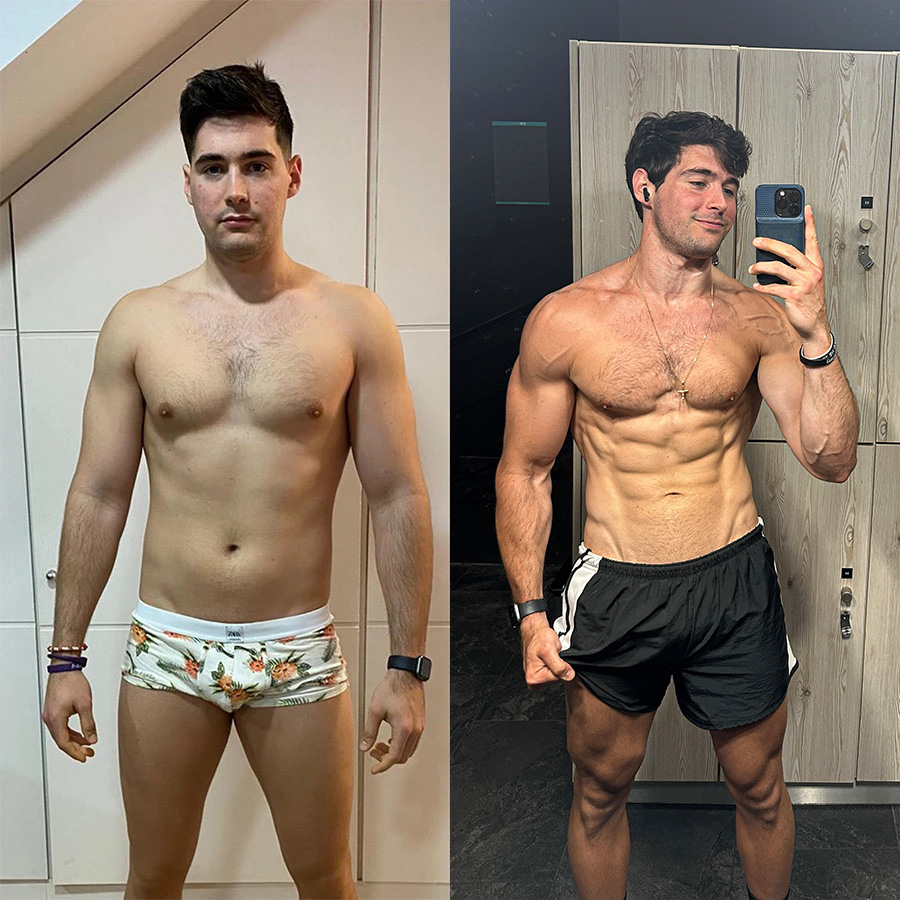 Antes y después del cambio físico de Matty Sánchez